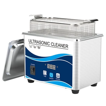Бытовая цифровая машина для чистки часов и ювелирных изделий 60 Вт Машина Для чистки ванны из нержавеющей Стали EU Plug