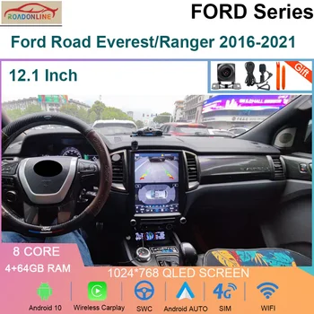 8-Ядерный Автомобильный Android 10 Ford Road Everest/Ranger 2016-2021 Авторадио Мультимедийный Видеоплеер Авторадио Carplay GPS