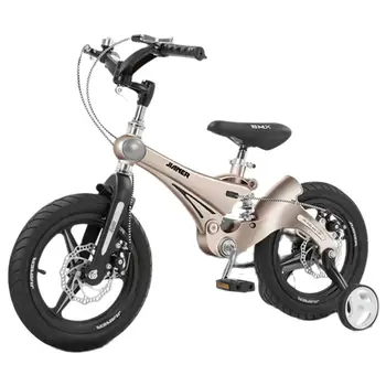 16-дюймовый детский велосипед для мальчиков и Девочек, велосипед для малышей, рама из магниевого сплава, Дизайн амортизатора для велоспорта на открытом воздухе, двойной дисковый тормоз