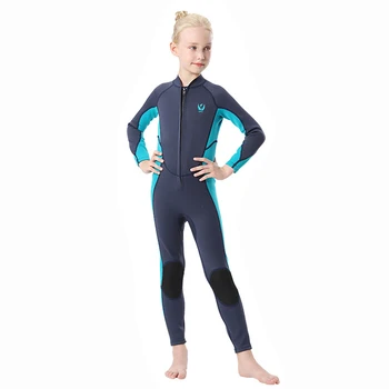 Детский костюм для серфинга с длинными рукавами, Детский неопреновый гидрокостюм, сохраняющий тепло, купальный костюм для мальчиков и девочек, купальник для бассейна, пляжного дайвинга, акваланга
