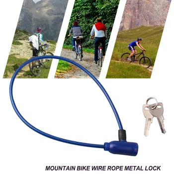 Модный универсальный горный металлический замок для велосипеда, стойкое к порезам ПВХ покрытие для предотвращения царапин, аксессуары для велосипеда