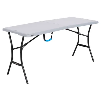 Складной стол длиной 5 футов, серый (80861), уличный стол, стол для кемпинга