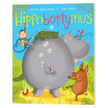 Гиппопотам, Детские книжки для детей 3, 4, 5, 6 лет, Английская книжка с картинками, 9781848690516