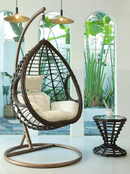 Балкон подвесной стул домашняя спальня ротанговый стул гамак хризантема одиночный стул для отдыха крытые качели