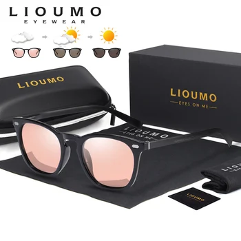 LIOUMO Модные Фотохромные Поляризованные Солнцезащитные очки Для Женщин, 100% Защита от Ультрафиолета, Очки Для Вождения Для Мужчин, Модные Оттенки sonnenbrille