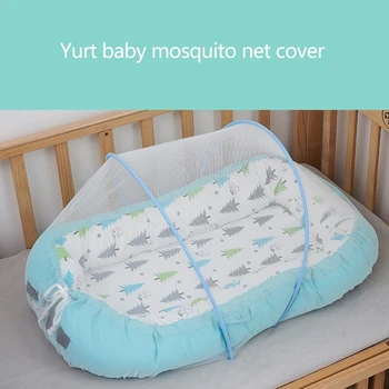 Сетка для детской кроватки от комаров, Портативная Складная сетка для детской кровати с балдахином, сетка от насекомых