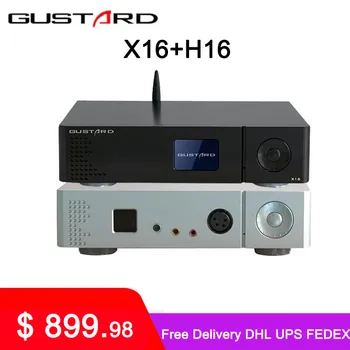 GUSTARD DAC-X16 MQA декодер + усилитель для наушников H16 полное декодирование двойной ES9068 Bluetooth 5.0 DSD512 XU216 USB IIS X16