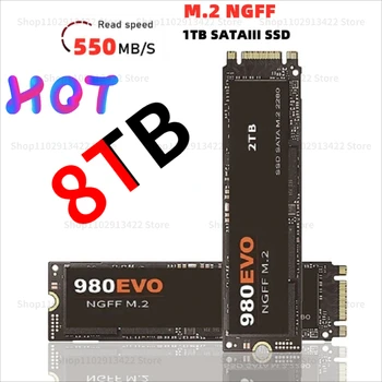 SSD 4 ТБ Твердотельный диск NGFF 2 ТБ 1 ТБ M.2 Жесткий диск Высокой Емкости SSD Высокоскоростной Внутренний твердотельный накопитель 980EVO для Настольного Ноутбука