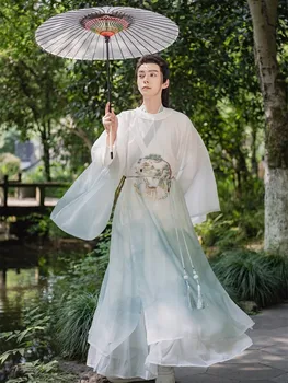 Yourqipao/ Китайский мужской костюм Ханфу с традиционной вышивкой Династии Мин, костюм Ханфу для косплея, платье Ханфу для вечеринки