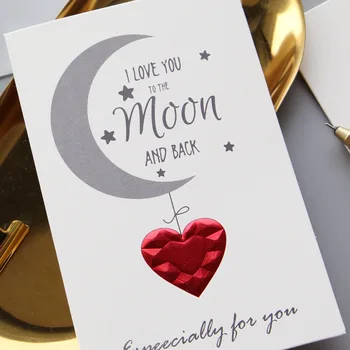 1шт Креативная поздравительная открытка с любовью конверт на День Святого Валентина поздравительная открытка для пары Пригласительная открытка для подруги Открытка на день рождения