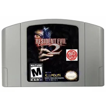 Серия игровых карточек Resident Evil 2 N64 Подходит для версии N64, американской английской версии и японской анимационной игрушки в подарок.