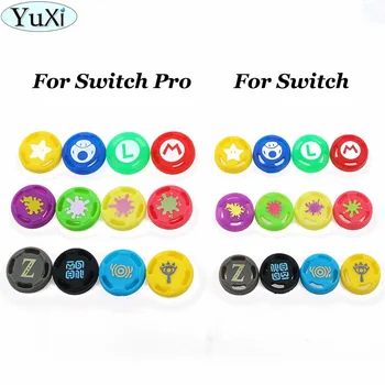 YuXi 4 шт. для переключателя Joy Con Колпачки для захвата большого пальца Для джойстика контроллера Switch Pro Колпачок Аналоговой кнопки Джойстика Для PS4 для XBOX 360