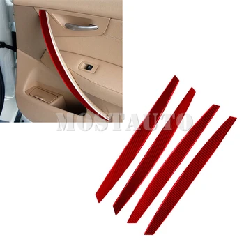 Накладка На Внутреннюю Панель Подлокотника Двери Автомобиля Из Мягкого Углеродного Волокна Для BMW X3 E83 2004-2010 4шт (2 цвета)