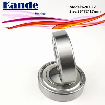 KandeLR207RS 10ШТ ABEC-5 однорядный радиальный шарикоподшипник 35x72x17 мм высокого качества утолщенный