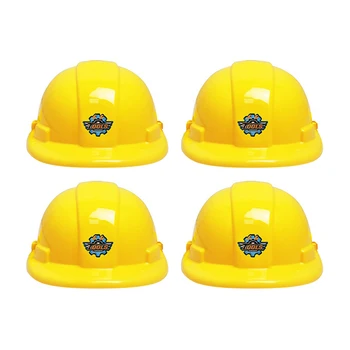 4 шт. Имитационный Инженерный шлем для ролевых игр, Защитная строительная шляпа, праздничный костюм, реквизит для косплея для детей