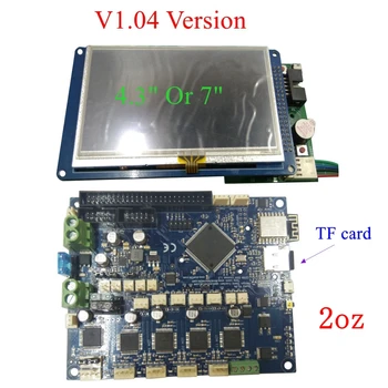 V1.04 Duet 2 Обновления Wi-Fi Плата управления DuetWifi 32-битная материнская плата с 7-дюймовым контроллером с сенсорным экраном PanelDue