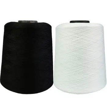Большой рулон пряжи низкой растяжимости с покрытием из полиэфирной швейной нити 150D stretch yarn