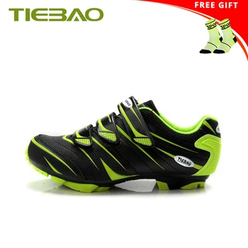 Tiebao/ Мужская велосипедная обувь для горного велосипеда, Нескользящие Дышащие Самоблокирующиеся Велосипедные кроссовки Sapatos Ciclismo, Велосипедные ботинки для верховой езды