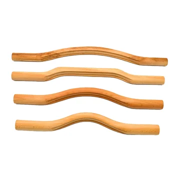 Набор массажных инструментов для всего тела из дерева Гуа-Ша, 4 в 1, Массажная палочка Гуаша, инструмент для глубокой очистки, Дерево Гуаша
