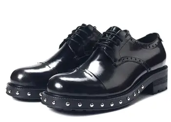 Новые зимние вечерние черные оксфорды с острым носком, увеличивающие рост, на шнуровке, дерби, мужская деловая обувь ручной работы