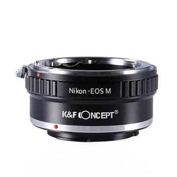 K & F Concept Адаптер для камеры Nikon F для объективов Canon EOS M M2 M3 M5 M6 M10 M100 Переходники для крепления камеры Кольцо DSRL Аксессуары