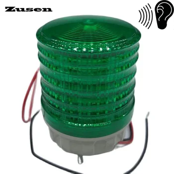 Zusen TB5051-G-J с сигнальной лампой зеленого цвета, сигнальная лампа 12V 24V 220V, светодиодная маленькая мигающая лампочка