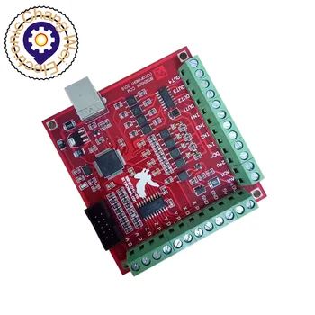 CNC Красная Разделительная плата USB MACH3 100 кГц 4-Осевой интерфейс Драйвер Контроллер Движения Плата драйвера