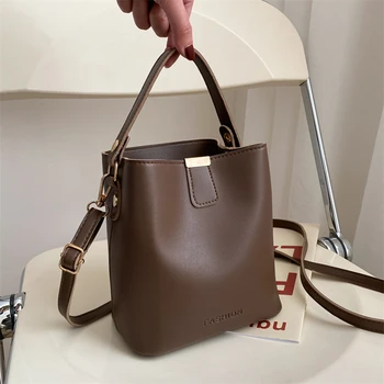Новая модная женская сумка-мессенджер, популярная портативная сумка-ведро, Брендовая дизайнерская популярная сумка на плечо, женская универсальная 1 шт.