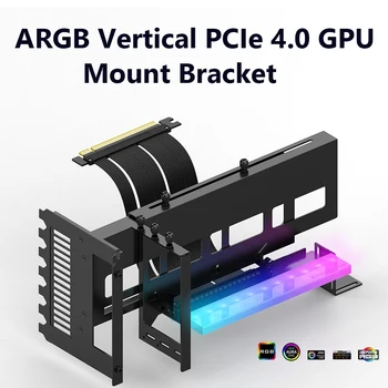 Кронштейн рулевого управления видеокарты PCI-E 4.0 X16 Универсальный Держатель видеокарты GPU Кронштейн 5V 3PIN ARGB для Корпуса ATX Аксессуары для ПК