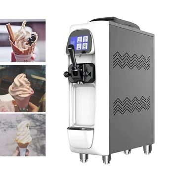 Настольная новая машина для производства мороженого мощностью 1000 Вт, самая продаваемая коммерческая маленькая машина для производства мягкого мороженого
