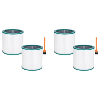 4 Упаковки Сменных Фильтров Воздухоочистителя TP02 Для моделей Dyson Pure Cool Link TP01, TP02, TP03, BP01, AM11 Tower Purifier