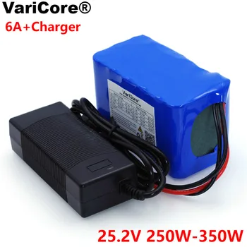 VariCore 24V 6 Ah 6S3P 18650 Литиевые батареи 25,2 V Электрический Велосипед Мопед/Электрический/Литий-ионный Аккумулятор + Зарядное устройство 1A