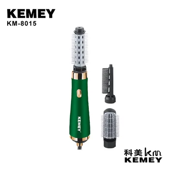 KEMEY Km-8015, высококачественная Электрическая расческа для стрижки прямых волос с эффектом 