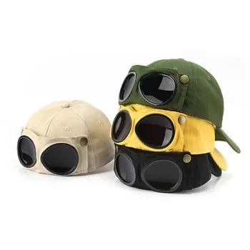 2022 Новые Пилотные очки, Бейсбольная Кепка, Женская Мужская Кепка с солнцезащитным козырьком, Осенне-зимняя кепка Snapback с обратной стороны, Велосипедная кепка, шляпа