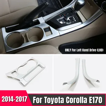 Внутренняя Отделка Передний Держатель Стакана Воды Рамка Накладка Наклейки Для Toyota Corolla E170 2014 2015 2016 2017 ABS Автомобильный Стайлинг