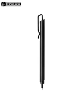 Металлическая ручка для вывесок KACO Clip 0,5 мм, гелевая ручка с черными чернилами, KACOGREEN с зажимом для ручки, ручка нового дизайна для офиса и бизнеса с коробкой