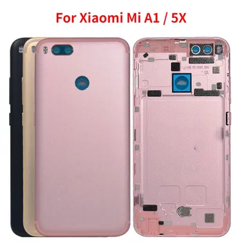 Оригинал Для Xiaomi Mi A1 Задняя Крышка Батарейного отсека для Mi 5X Задняя Крышка Корпуса задней двери с объективом камеры + Специальные Запасные Части