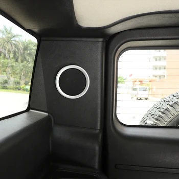 Для 2003-2007 Hummer H2, алюминиевый сплав, серебристый автомобильный стайлинг, кольцо для рожка багажника, наклейка на крышку, аксессуары для интерьера автомобиля