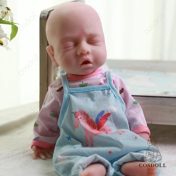 COSDOLL - Una 39 см 1,75 кг Мягкие силиконовые куклы reborn baby, спящая кукла для новорожденных, Рождественский подарок, Праздничный подарок