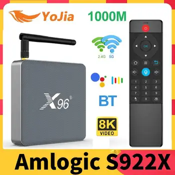 X96 X9 Amlogic S922X TV Box 4 ГБ ОЗУ 32 ГБ ПЗУ Android 9,0 8K Медиаплеер USB3.0 Двойной Wifi 1000M LAN Google Voice телеприставка
