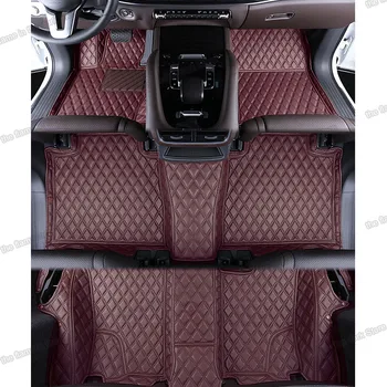 кожаные автомобильные коврики для Mercedes Benz gls 2019 2020 2021 2022 аксессуары интерьера ковер coupe x167 400 350 500 amg 550