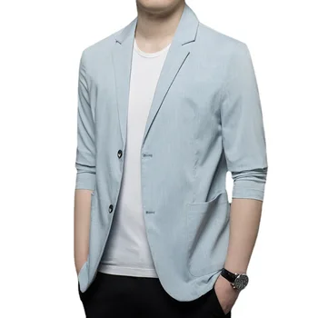SS5246-2023 Костюм мужская одежда осенние сенсорные костюмы мужская корейская версия тонкий одиночный западный деловой повседневный Западный сервис мужчины