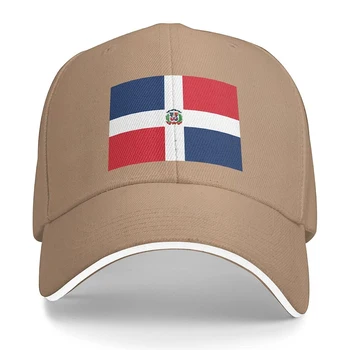 Инструментальная Лента Флаг Доминиканской Республики Бейсболка Унисекс Подходит Для Мужчин И Женщин Регулируемая Шляпа Для Папы, Кепка для Сэндвича