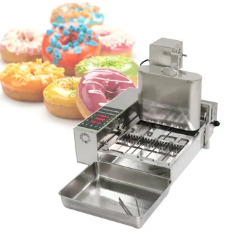 Мини-4-рядная коммерческая автоматическая машина для приготовления пончиков/пончиковая машина/машина для изготовления пончиков