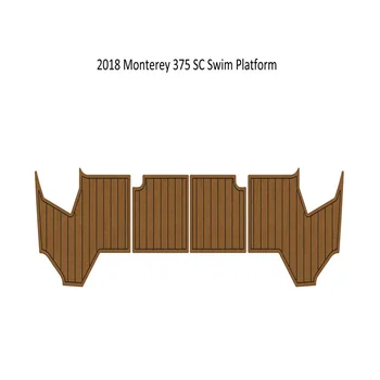2018 Monterey 375 SC Плавательная платформа Со ступеньками, Лодка из пены EVA, Палубный пол из искусственного тика