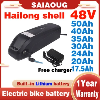 Аккумулятор для электрического велосипеда Hailong 48v 20ah 17.5ah 24ah 30ah 40ah 50ah Bafang 500w 1000W 2000W E Bike Accu 13s5p литий-ионный Аккумулятор