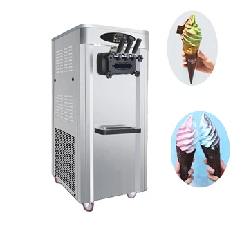 Настольная машина для мягкой подачи Мороженого PBOBP, Коммерческие Электрические Машины для приготовления мороженого, Настольные Машины для мороженого с 3 Вкусами 220 В 110 В