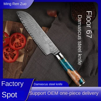 67-Слойный кухонный нож из дамасской стали, западный нож шеф-повара, японский нож для сашими, кулинарный нож g10резиновый