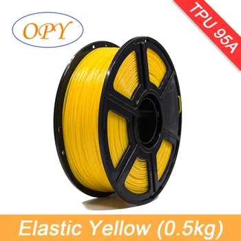 Нить OPY TPU Эластичная 1,75 мм 0,5 кг, гибкий 3D-принтер 10 м 100 г, Натуральный Черный, Красный, Зеленый, синий, желтый