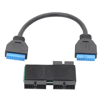 19-контактный разъем USB-адаптера От 1 19-контактного разъема USB до 2 19-контактных разъемов концентратора конвертера